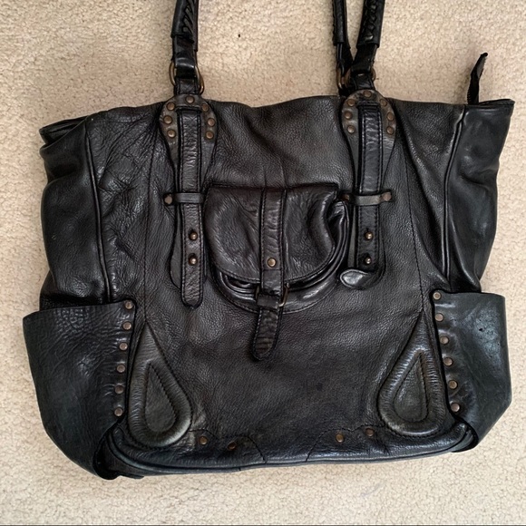 All Saints black leather bag - Picture 2 of 8